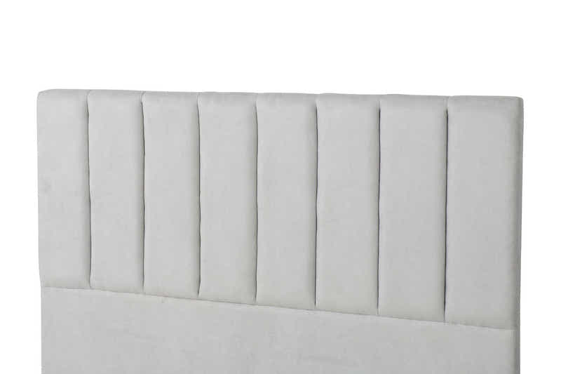 DS Tada Headboard Double Fabric Grey