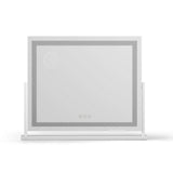 DS NA Embellir 60x50cm Vanity Mirror: 360° Rotating Makeup Mirror with LED Light