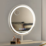 DS NA Makeup Mirror 40x40cm Hollywood Vanity with LED Light Tabletop Round