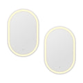 DS NA Embellir 2 LED Wall Mirror With Light 50X75CM Bathroom Decor Mirror Vanity