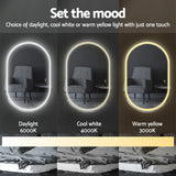 DS NA Embellir 2 LED Wall Mirror With Light 50X75CM Bathroom Decor Mirror Vanity