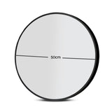 DS NA Embellir 2 Wall Mirror Makeup 50cm Home Decor Bathroom Round Black