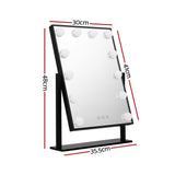 DS NA Embellir Makeup Mirror 30x48cm Hollywood Vanity with LED Light Rotation