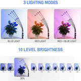 DS BS 4 Head LED Plant Grow Light with Stand and Remote Control