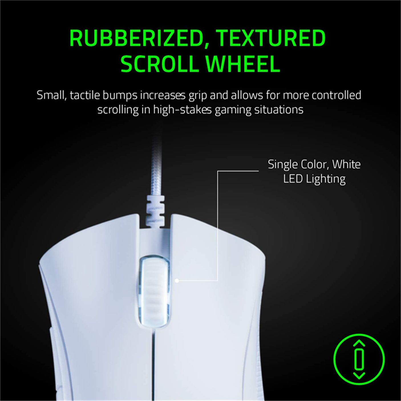 DS PB Razer Deathadder Essential Gaming Mouse - Mercury White