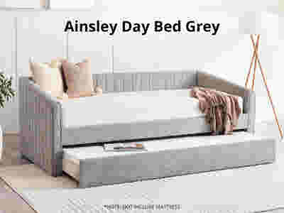 Ainsley Pull Out Day Bed - Grey