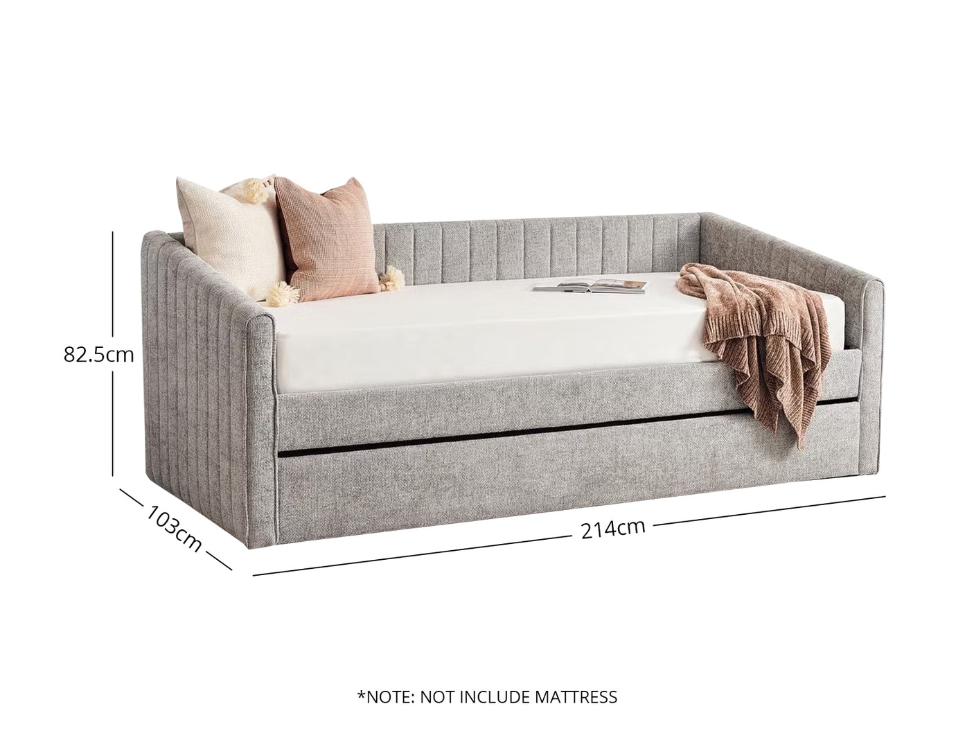 Ainsley Day Bed Grey