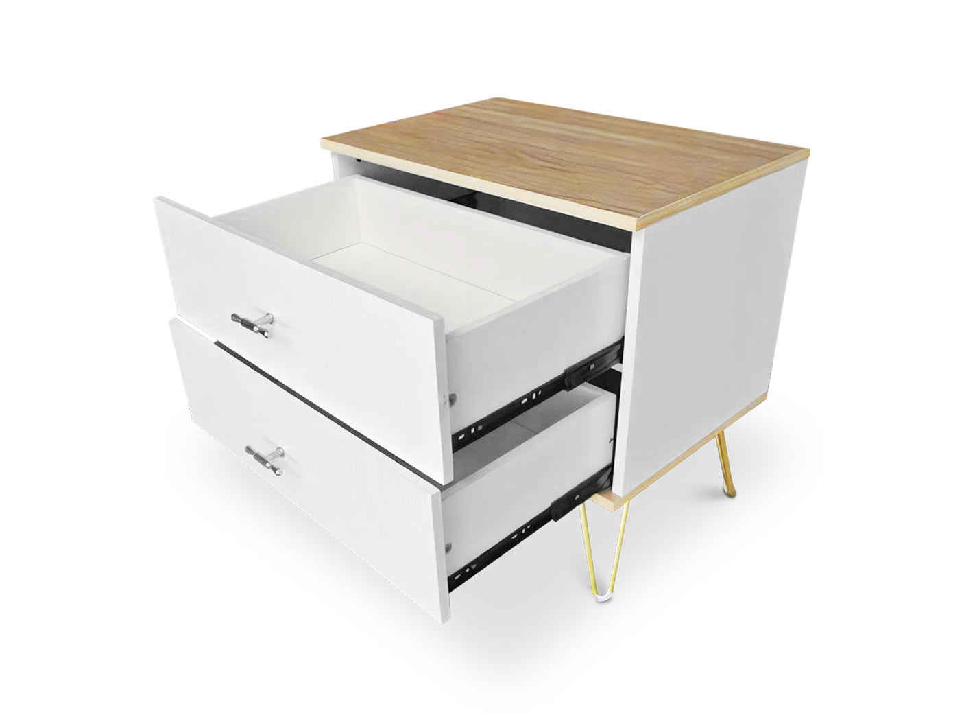Lilium 2 Drawer End Table