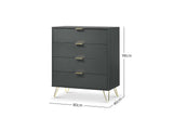 Zinnia 4-Drawer Tallboy