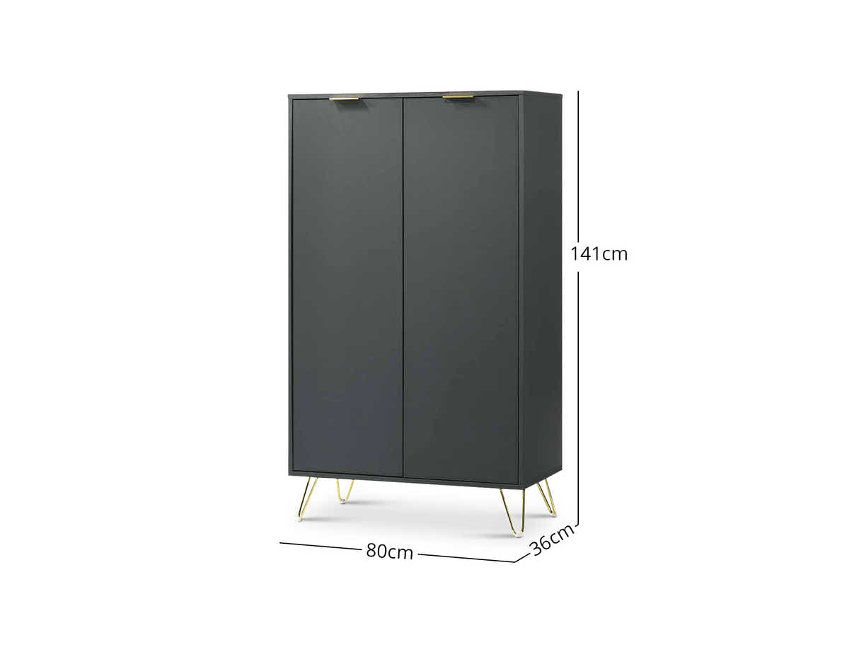 Zinnia 2-Door Shoe Storage Cabinet