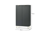 Zinnia 2-Door Shoe Storage Cabinet