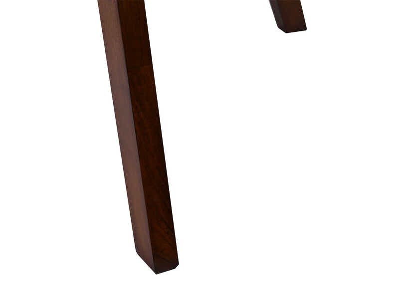 Hexa Round Dining Table Walnut - 100 cm