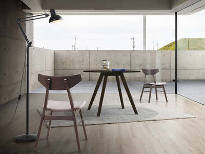 Hexa Round Dining Table Wenge - 100 cm