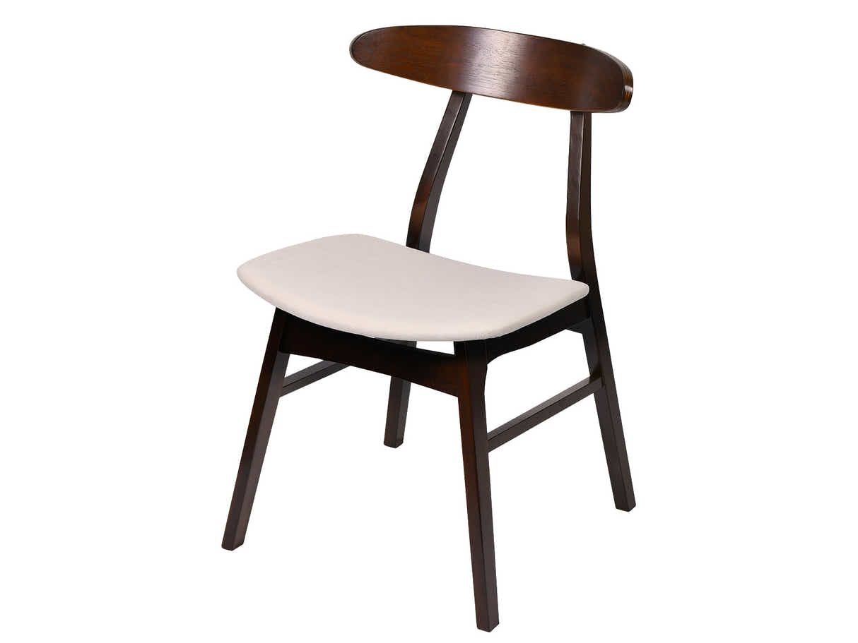 Fiesta Dining Table Walnut - 120 cm & Fiesta Dining Chair Walnut - Set of 4
