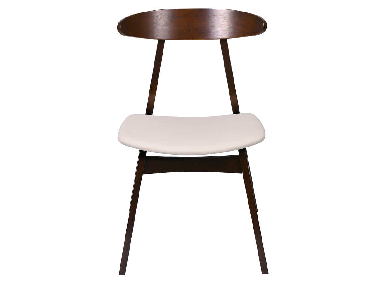 Fiesta Dining Table Walnut - 120 cm & Fiesta Dining Chair Walnut - Set of 4