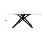 Moira Ceramic Top Dining Table  - 179 cm