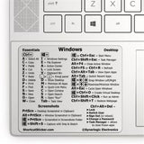 DS PB Windows PC/Laptop Reference Keyboard Shortcut Sticker - Clear No-Residue