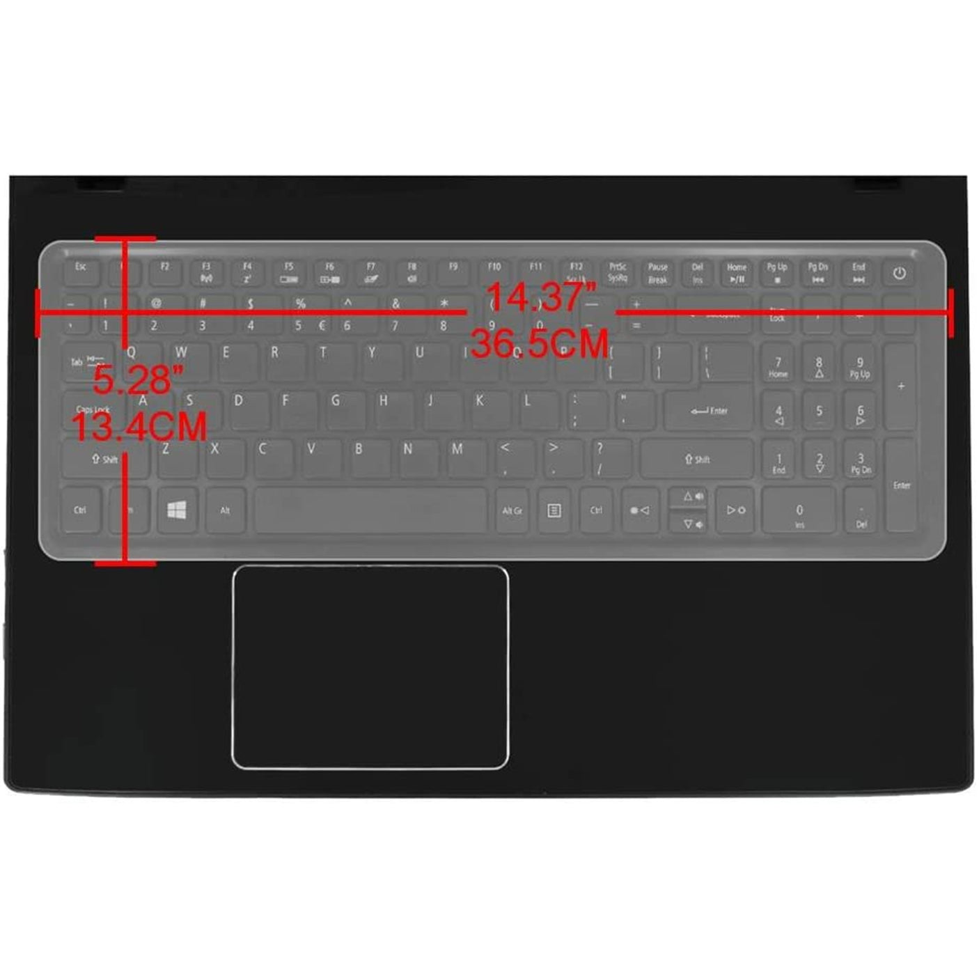 DS PB Universal Keyboard Cover for 15.6"-17.3" Laptop Notebook With Numeric Key