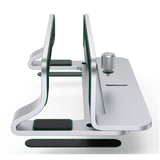 DS PB UGREEN LP258-20471 Vertical Laptop Stand - Silver Space Saving Upright