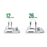 DS PB UGREEN LP258-20471 Vertical Laptop Stand - Silver Space Saving Upright