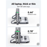 DS PB UGREEN LP258-20471 Vertical Laptop Stand - Silver Space Saving Upright