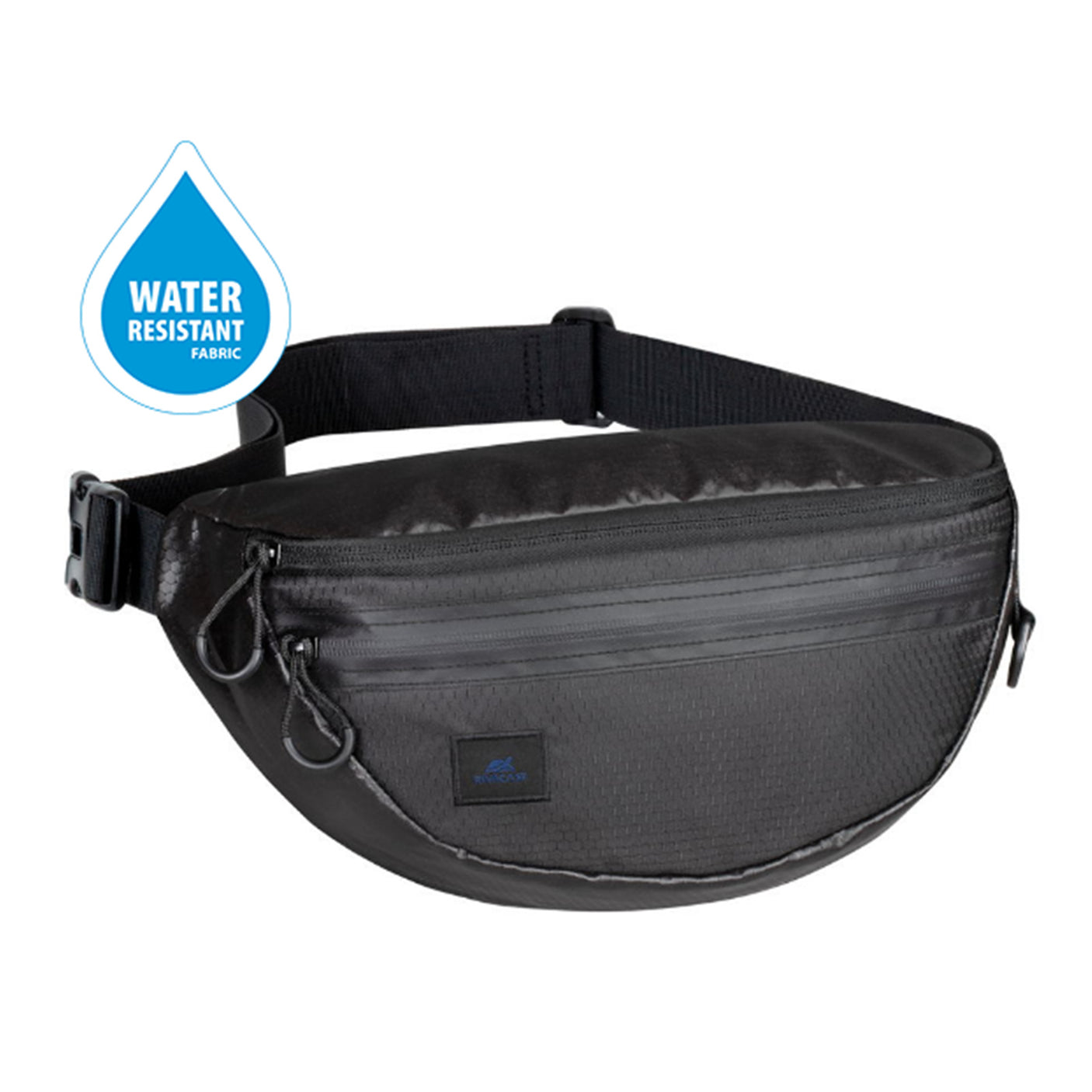 DS PB Rivacase Dijon Waist Bag Funny Pack - Black