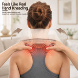 Livemor Neck Massager with Heat Pillow Shiatsu Shoulder Back Massager