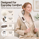 Livemor Neck Massager with Heat Pillow Shiatsu Shoulder Back Massager
