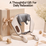 Livemor Neck Massager with Heat Pillow Shiatsu Shoulder Back Massager