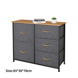 DS BS 5 Drawers Steel Frame Fabric Storage Tower