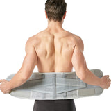 DS BS Adjustable Breathable Lumbar Back Brace Gray-L