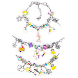 DS BS 63 Pcs DIY Charm Bracelet Making Kit-Multicolor