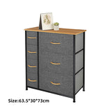 DS BS 7 Drawers Steel Frame Fabric Storage Tower