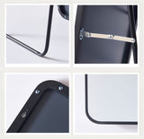 DS BS Aluminum Alloy Frame Round Corner HD Full Size Body Mirror 160x50 cm