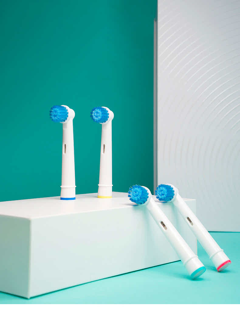 DS BS 8pcs Sensitive Clean Brush Heads for Oral B