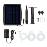 DS BS Solar Powered Oxygen Air Bubble Fountain Pump