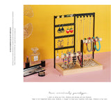 DS BS 4-Tier Hanging Jewelry Organizer Necklace Stand Holder