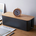 DS BS Cable Management Box with Bamboo Lid-L