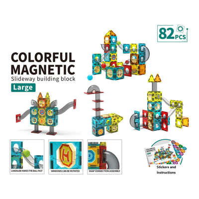 DS BS Magnetic Building Blocks Educational STEM Toys-82PCS