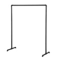 DS BS Industrial Freestanding Pipe Clothing Rack 180X150cm-Black