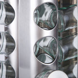 DS BS Revolving 20-Jar Countertop Spice Rack Stainless Steel