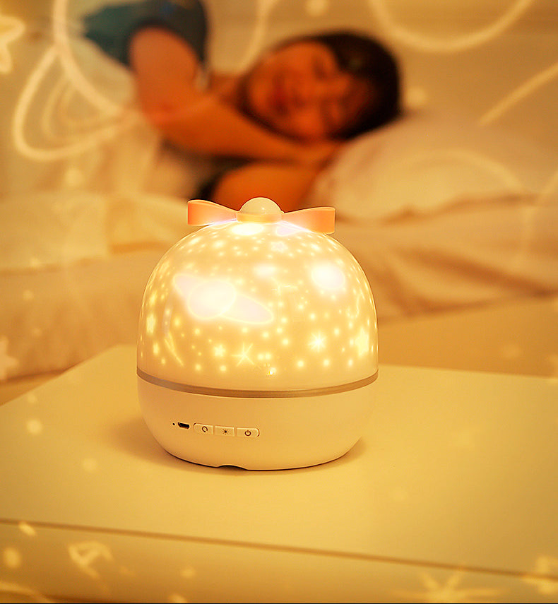DS BS Starry Rotating Projector Lamp Night Light with 6 Pattern