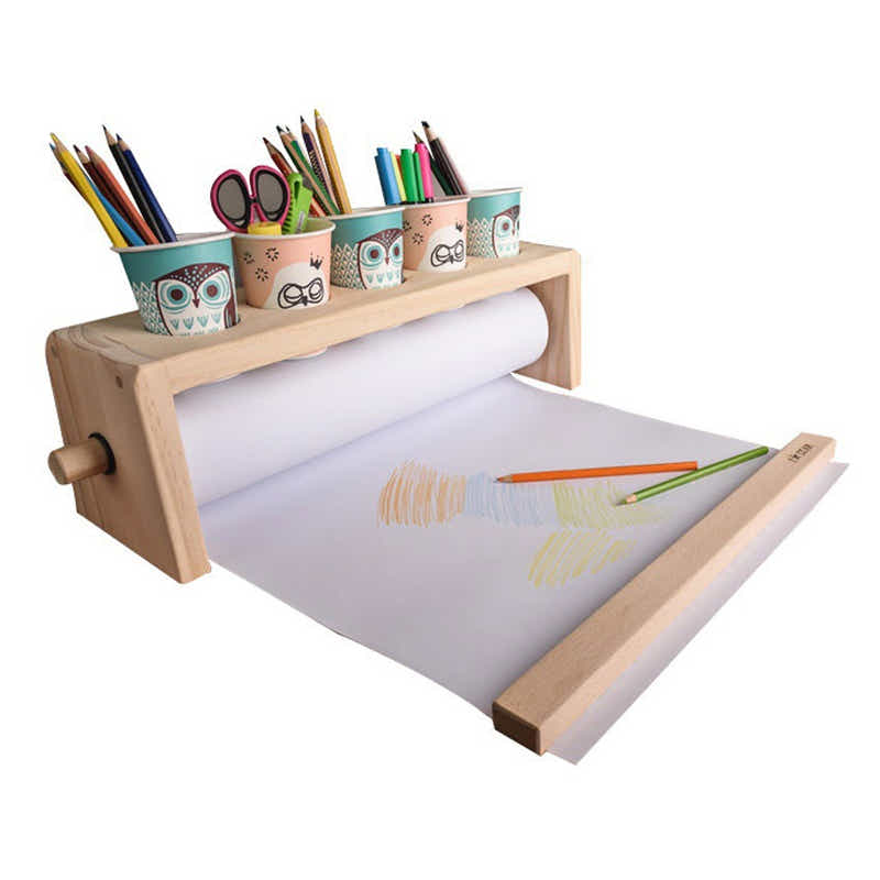 DS BS Wooden Drawing Paper Roll Dispenser 10M X 44CM