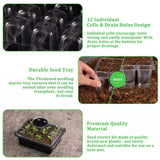 DS BS 10 Packs 12 Cells Seed Starter Tray Seed Starter Kit