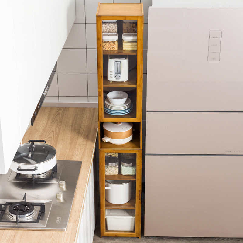 DS BS 7 Tier Bamboo Free Standing Multifunctional Cabinet Rack