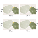 DS BS Modern Abstract Non-Shedding Area Rug Semi-Sun 140X200CM