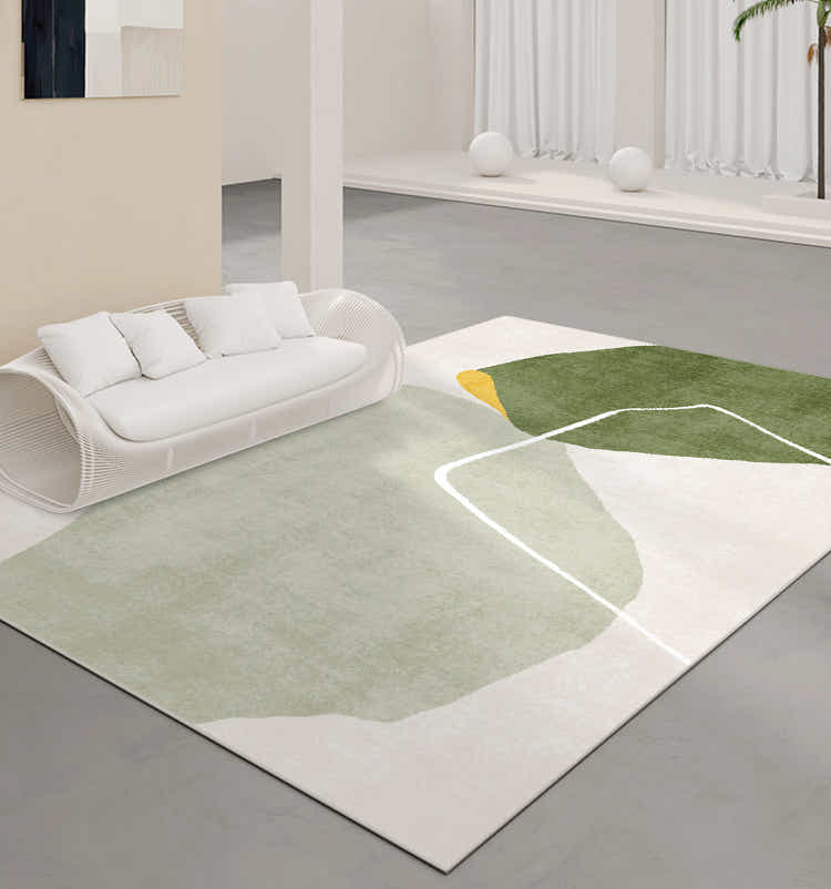 DS BS Modern Abstract Non-Shedding Area Rug Semi-Sun 140X200CM