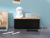DS BS Cable Management Box with Bamboo Lid-XL