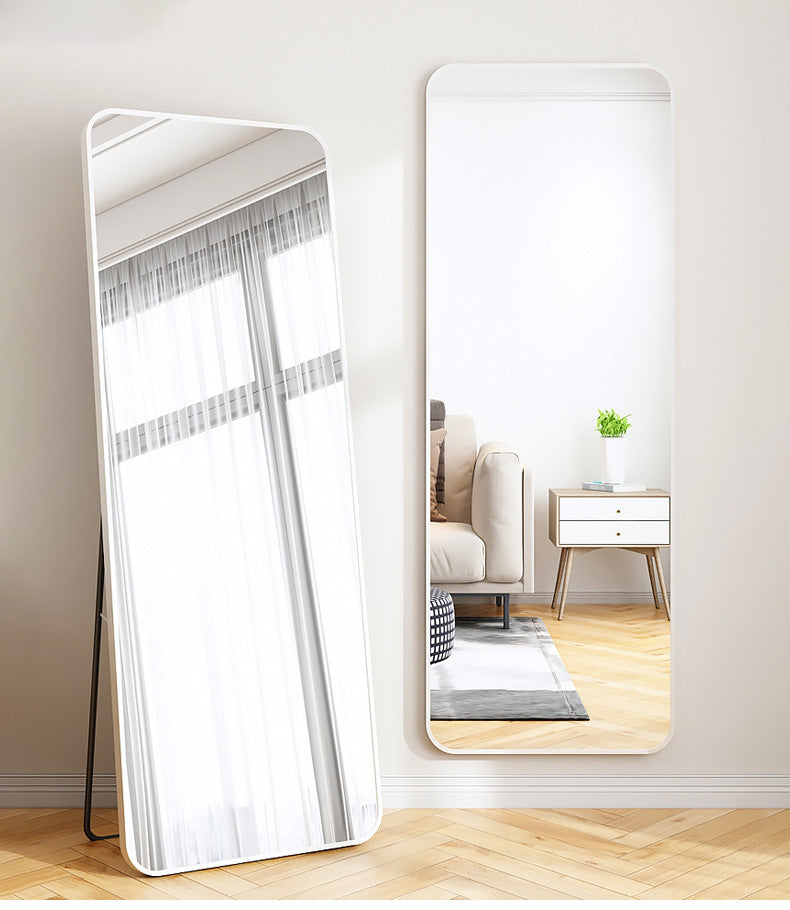 DS BS Aluminum Alloy Frame Full Size Body Mirror 165x60CM-White