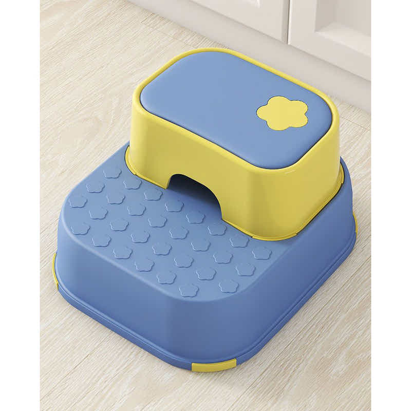 DS BS  2-in-1 Practical Non-Slip Step Stool for Kids-Blue